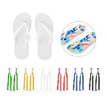 Chinelos com sola e m EVA totalmente personalizável em sublimação e tira em PVC