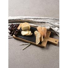 Quadro com ardósia em bambu e 2 gizes inclusos