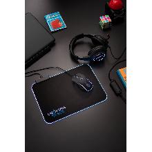 THORNE MOUSEPAD RGB. Tapete para jogos em poliéster com base antiderrapante em borracha