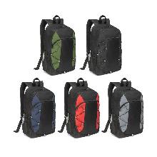 Mochila em 600D com detalhes em ripstop colorido