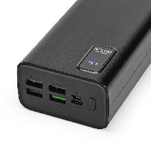  Bateria portátil em ABS 100% reciclado e bateria em lítio 30.000 mAh